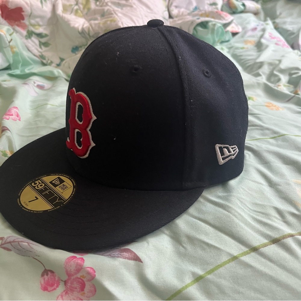 Kid's Boston Red Sox New Era Authentic Collection On-Field 59FIFTY Fitted Hat.